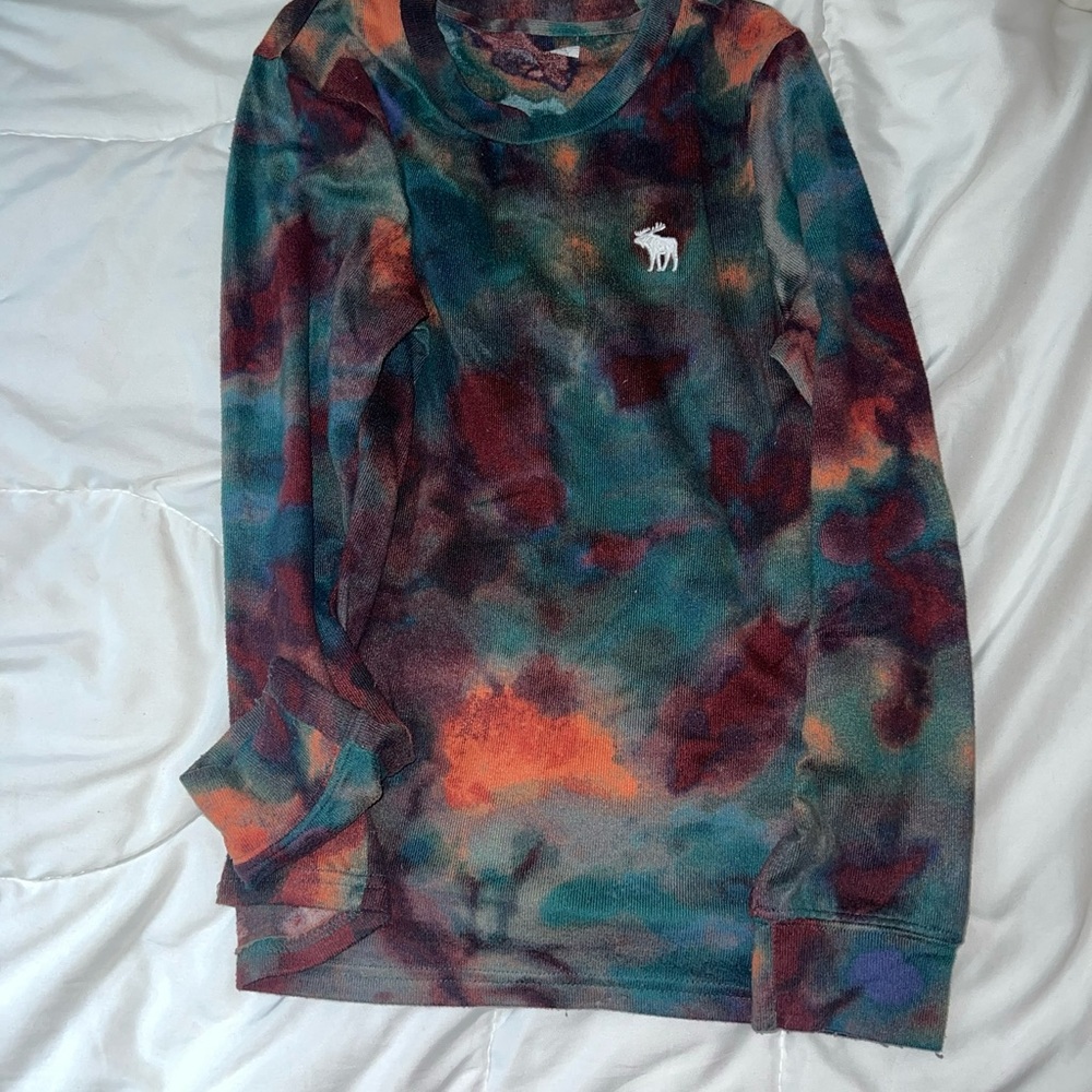 Abercrombie Kids Multicolor Tie-Dye Long Sleeve Tee